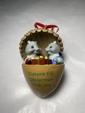 Vintage 1994 Hallmark Keepsake Ornament In Box ‘Sisters Fill Christmas With Joy” picture