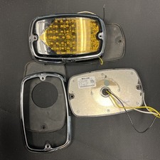 Whelen M6 Turn  Signals With Chrome Frame And Gasket Used Working M6T  picture