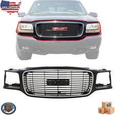 For 1992-2000 GMC Yukon Front Grille Chrome Shell with Black Insert GM1200447 picture