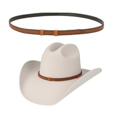 Gamboa Cowboy Hat Band for Men - Leather Style - Brown picture
