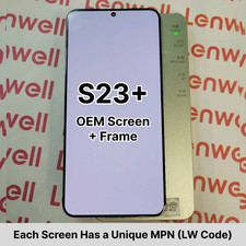 DISCOUNT OEM For Samsung Galaxy S23 Plus OLED Display Touch Screen w/ Midframe picture