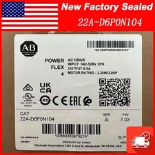 22A-D6P0N104 2022 New AB SER A Powerflex 4 AC Drive 3HP Surplus picture