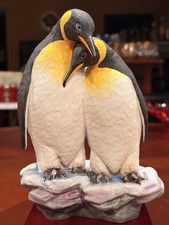 VERY RARE Connoisseur of Malvern Brontë Porcelain Affection Penguins LE 201/250 picture