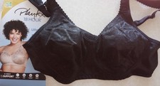 PLAYTEX 18 HOUR BLACK SATIN JACQUARD WIRE-FREE 4-WAY SUPPORT BRA 36B~NWT picture