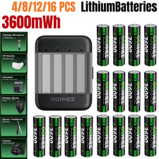4/8/12/16pcs Rechargeable AA 1.5V Lithium Batteries 3600mWh + Charging Box picture