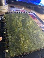 Hand-Painted Sketchbook Cover (Green) - BLERDZIMMER picture