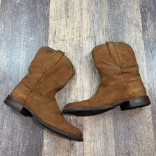 Tecovas The Shane Roper Boots Mens 9 D Pecan Suede Round Toe 1002 Brown picture