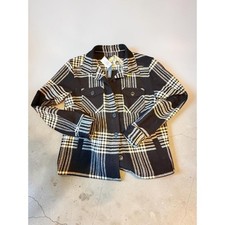 Pendleton Plaid Wool Blend Shacket Jacket NWT Womens Medium Flannel Button up picture