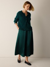 Eileen Fisher Women's Textured Satin Half-Circle Skirt - No Import Fees picture