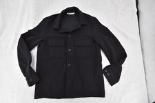NWT Zara Mens Black Light Jacket Overshirt Shirt Jacket Size Medium M New picture