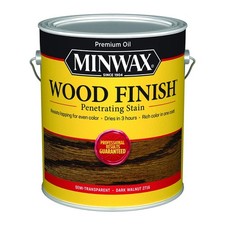 Minwax Wood Finish Dark Walnut 250 VOC Oil Based Stain Quick Drying Easy Apply picture