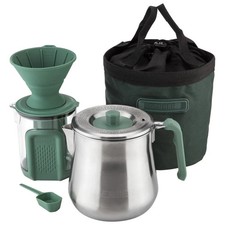 Gerber ComplEAT Camping Coffee Set 2QT Kettle Pour Over Carafe Bag picture