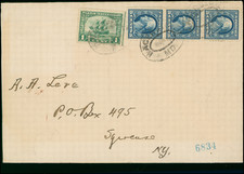US Firestone Tires Advertising Cover, Registered Mail Rate of 16c to Syracuse NY picture