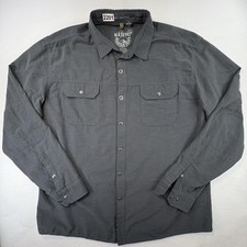 Kuhl Mountain Grown Shirt Mens XXL Gray Long Sleeve Outdoor Hiking Button Up picture