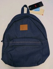Levi's Denim Backpack Blue Del Rey Laptop Sleeve Travel Work School Bag NWT picture