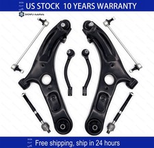 8Pcs Front Lower Control Arms With Ball Joints Tie Rod Kit For 2011-2017 Elantra picture