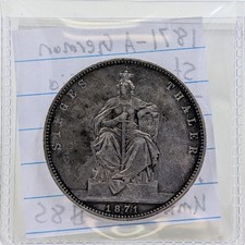 1871-A German States Prussia Thaler Silver Victory Km#500 picture