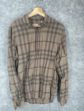 Burberry Brit Shirt Mens XL Button Up Long Sleeve Vintage Nova Check England picture