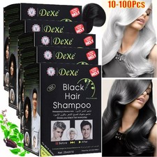 10-100X DEXE Black Hair Shampoo Natural Instant 5-Min Hair Color Dye for Unisex picture