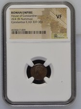 NGC - VF - AE4 of Constantius II AD 337-361 NGC Ancients Certified VERY FINE picture