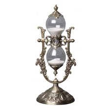 15-Minute Embossed Golden Hourglass Timer for Vintage Home & Office Decor, Gifts picture