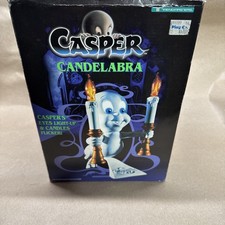 Vintage 1995 Trendmasters Casper The Friendly Ghost Candelabra New Lights ￼ picture