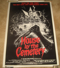 HOUSE BY THE CEMETERY '84  Lucio  Fulci  GORE   classic   ROLLED / NEAR MINT + picture