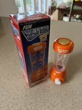Vintage Boxed Tomy Water Games Handheld Pelican Pouch Orange Travel Toy  picture