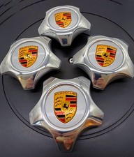 VRHTF 2003 - 2010 4-PORSCHE CAYENNE OEM WHEEL CHROME CENTER CAPS NEW picture