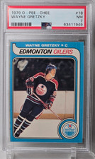 1979 O-PEE-CHEE Wayne Gretzky Rookie Card #18 Graded PSA 7 NMT Edmonton Oilers picture