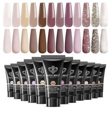 Modelones Poly Extension Gel Kit for Nail, 12 Colors picture