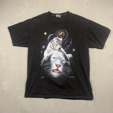 Vintage 1997 White Tiger Magic T-Shir picture