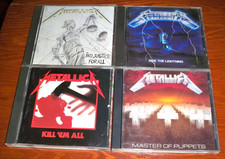 4 METALLICA CDs: KILL 'EM ALL, RIDE LIGHTNING, MASTER PUPPETS,  JUSTICE FOR ALL picture
