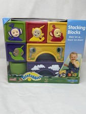 Vintage Teletubbies 1998 Playskool 7 Stacking Blocks NIB picture