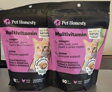 Pet Honesty Cat Multivitamin Chews  Immune, Joint Support, Skin 2PK 180 Days picture