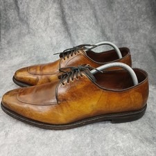 Allen Edmonds Delray Derby Shoes Split Toe Lace Up Burnished Brown Size 10 D picture