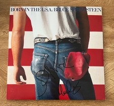 * STEVIE VAN ZANT & MAX WEINBERG * signed vinyl album * BORN IN THE U.S.A. * COA picture