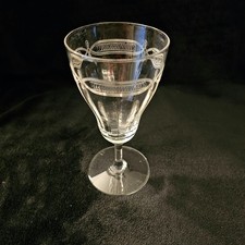 Vintage 1920-1930's Depression Era Crystal Claret Wine Glass picture