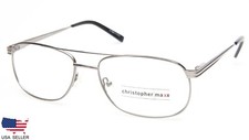 NEW Christopher Maxx 262M GUNMETAL EYEGLASSES GLASSES FRAME 59-18-150 B39mm picture