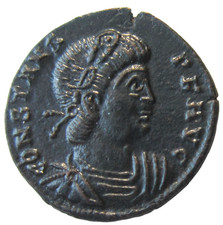 CONSTANS. 337-350 AD.  AE 4. TRIER (TREVERI) MINT. TWO SOLDIERS REVERSE. picture