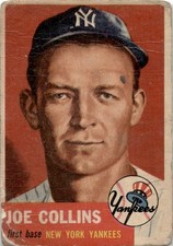 1953 Topps Joe Collins New York Yankees #9 picture