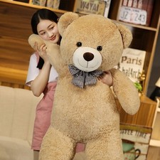 105cm Giant White Teddy Bear Plush Stuffed Animal Soft Huge Valentines Gift picture