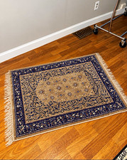 Vintage Traditional Beige & Blue Rug picture
