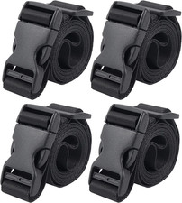 4 Pack 1X48 Inch Adjustable Utility Straps with Quick Release Buckle for Hiking picture