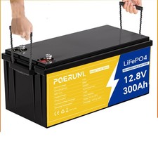 12V 300Ah LiFePO4 Rechargeable Lithium Battery For RV Solar Marine Boat Backup picture