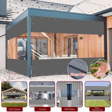 Outdoor Vinyl Curtain Clear PVC Curtains Waterproof Tarpaulin with Grommets picture