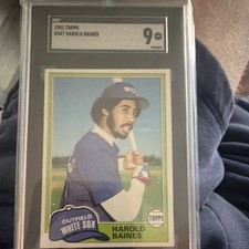 Topps 1981 Harold Baines Chicago White Sox #347 Graded Baseball Card picture