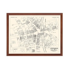 Old Map of Torrington, CT 1946 - Vintage Torrington Connecti picture