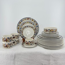 Vintage Villeroy & Boch Troubadour Dinnerware Folk Art Horse Floral 26Pcs picture