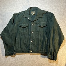 VTG 90s GAP Denim Button Up Type 3 Jacket - Mens XL - Green picture